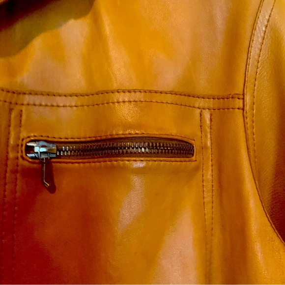 Stuart Norman reversible butter leather jacket , removable buttons . - Picture 5 of 16